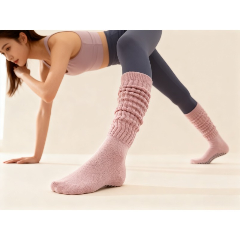 Winter Yoga Clothing - Calcetines de Pilato antideslizantes de algodón
