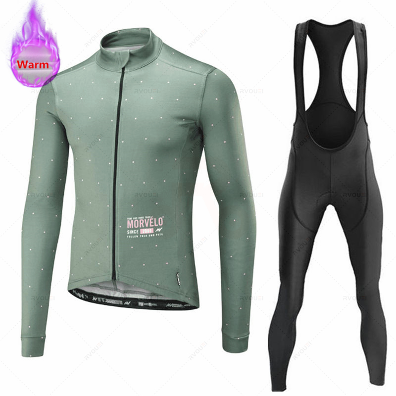Winter Clothing Men Sale - Morvelo-Conjuntos de camisetas de ciclismo de