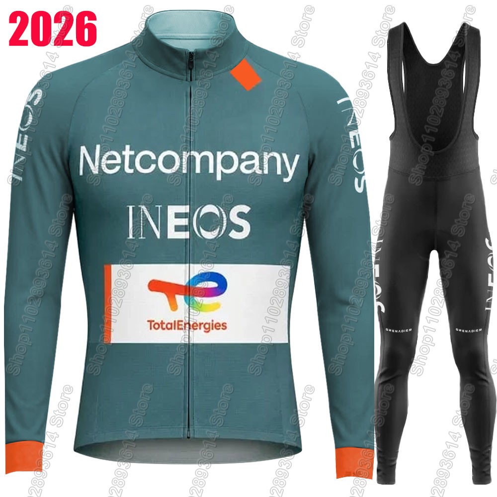 Winter Clothing Men Sale - Conjunto de Jersey de Ciclismo Netcompany-INEOS