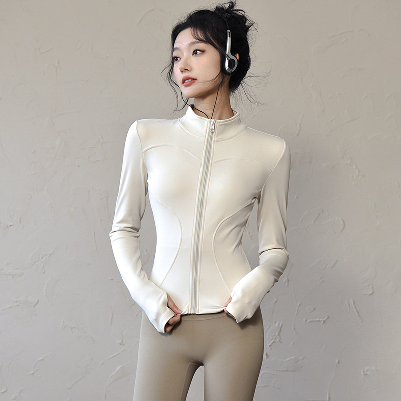 Winter Yoga Clothing - Chaqueta deportiva de manga larga para