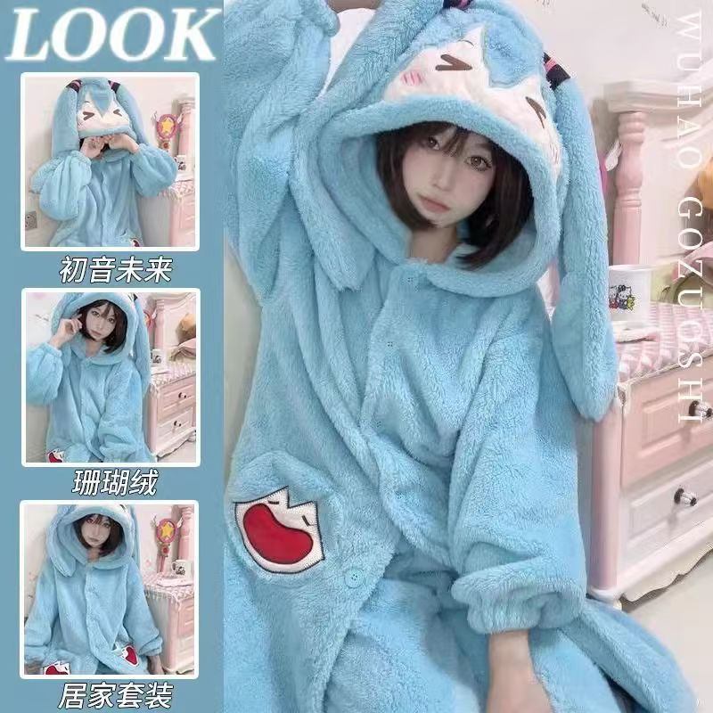 Winter Clothing Japan - Pijamas de Anime Miku, Lindos Pijamas