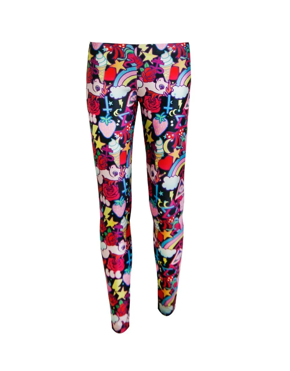 Leggings coloridos con estampa - Winter Yoga Clothing reseña y precio